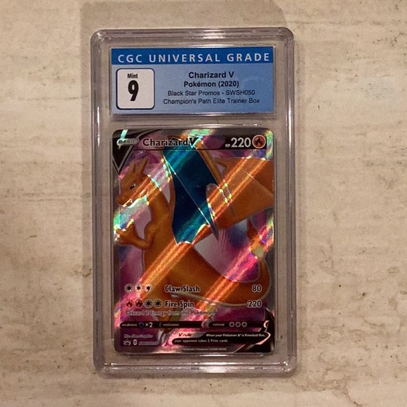 Charizard V 2020 Pokemon Champions Path SWSH050 Sword & Shield CGC 9 Card TCG - Picture 7 of 8
